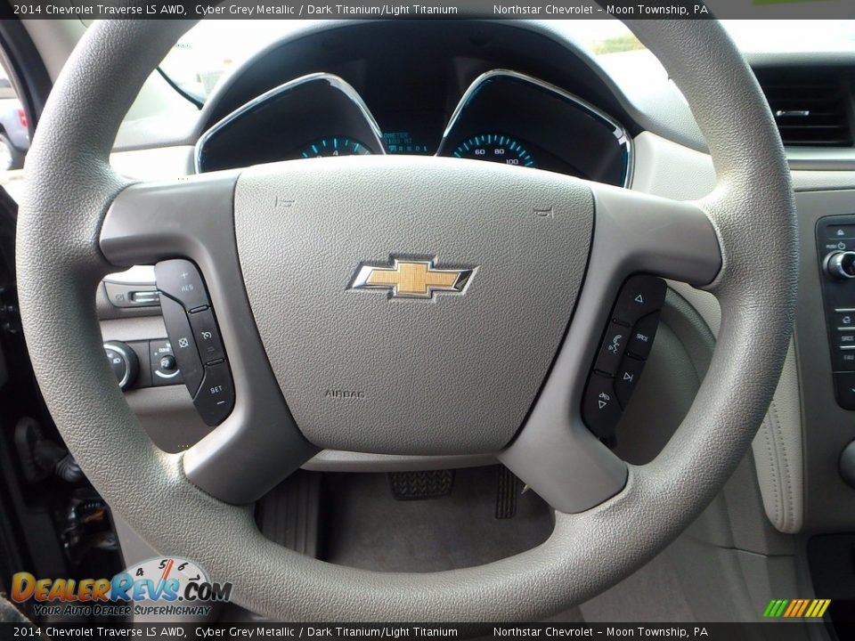 2014 Chevrolet Traverse LS AWD Cyber Grey Metallic / Dark Titanium/Light Titanium Photo #26