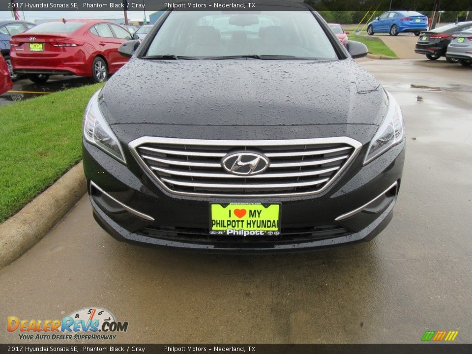 2017 Hyundai Sonata SE Phantom Black / Gray Photo #8