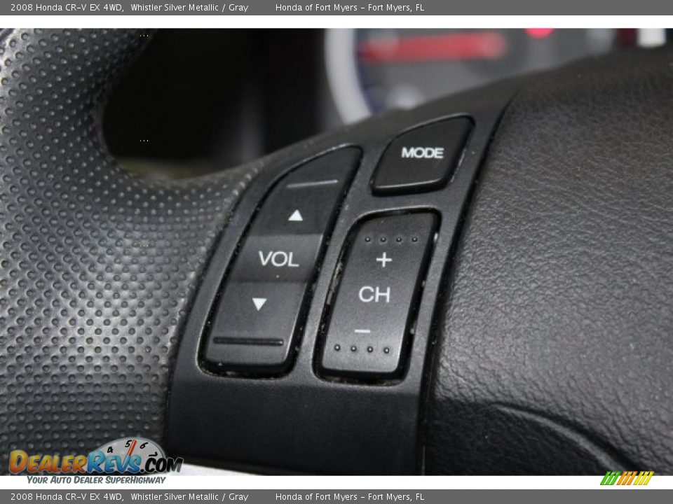 2008 Honda CR-V EX 4WD Whistler Silver Metallic / Gray Photo #12