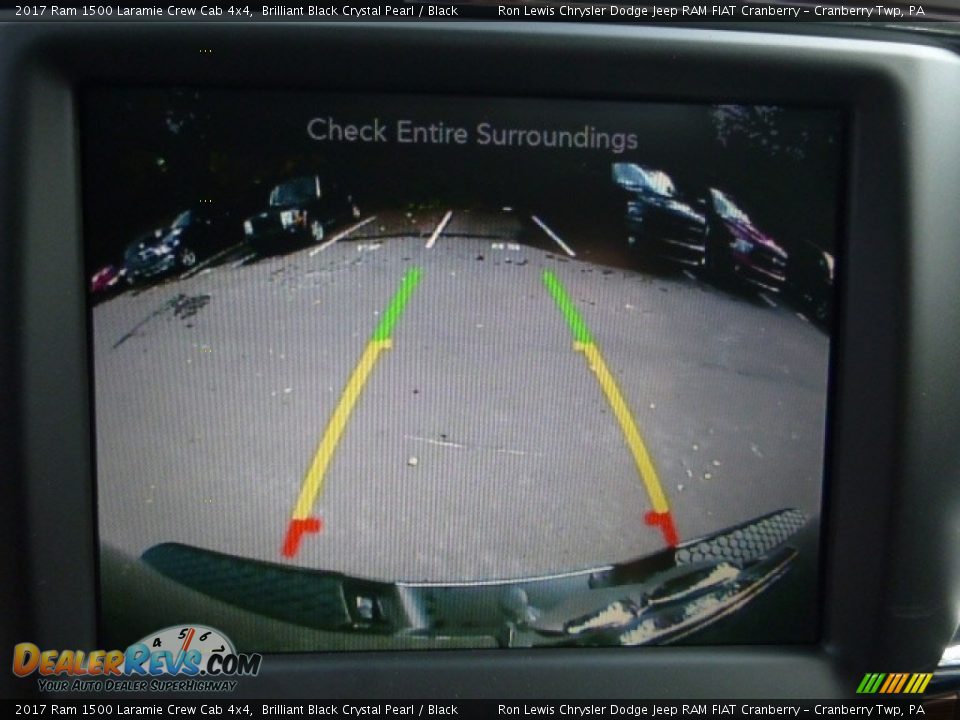 2017 Ram 1500 Laramie Crew Cab 4x4 Brilliant Black Crystal Pearl / Black Photo #19