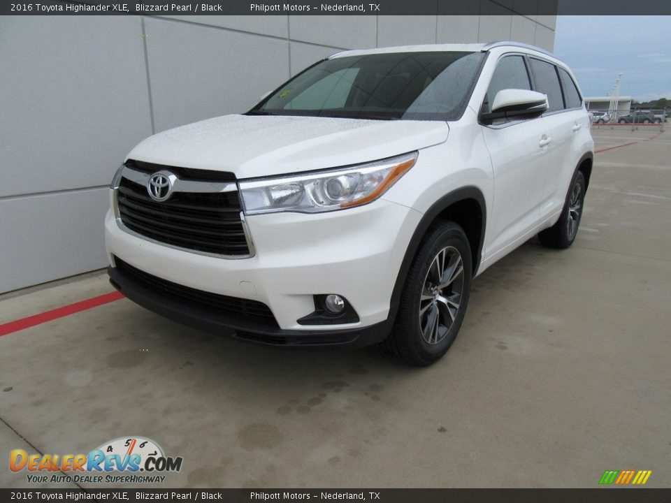 2016 Toyota Highlander XLE Blizzard Pearl / Black Photo #7