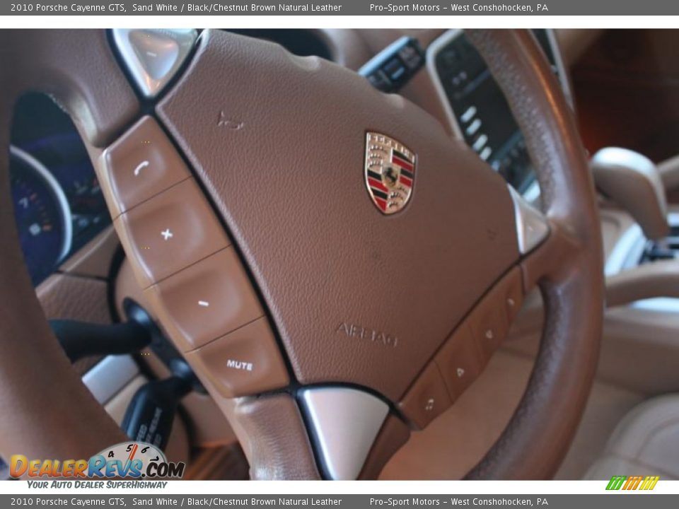 2010 Porsche Cayenne GTS Sand White / Black/Chestnut Brown Natural Leather Photo #19