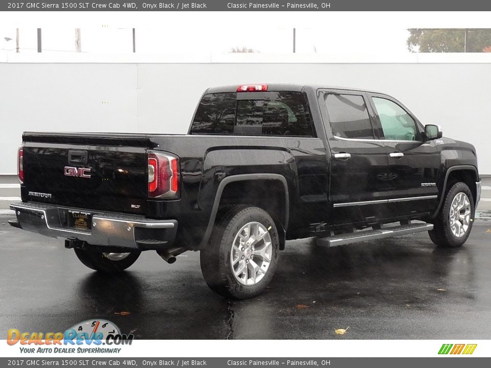2017 GMC Sierra 1500 SLT Crew Cab 4WD Onyx Black / Jet Black Photo #2