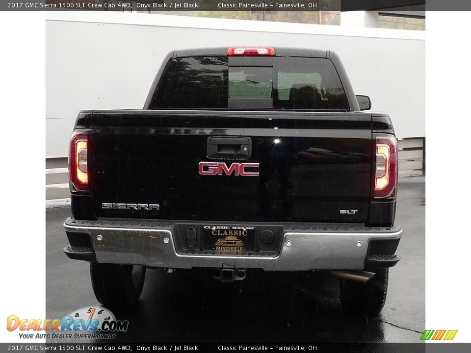 2017 GMC Sierra 1500 SLT Crew Cab 4WD Onyx Black / Jet Black Photo #3