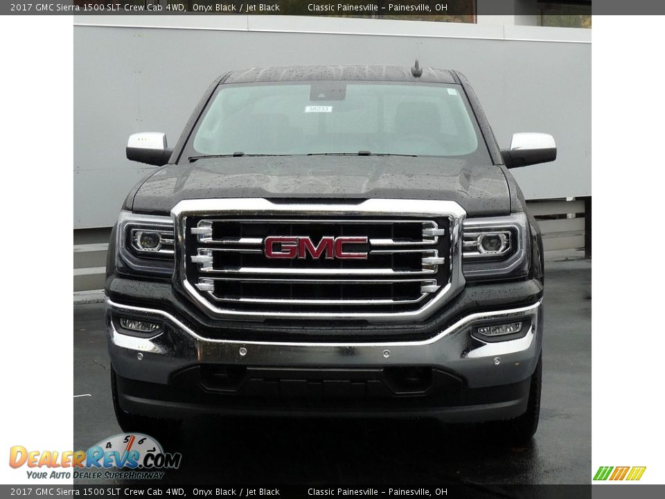 2017 GMC Sierra 1500 SLT Crew Cab 4WD Onyx Black / Jet Black Photo #4
