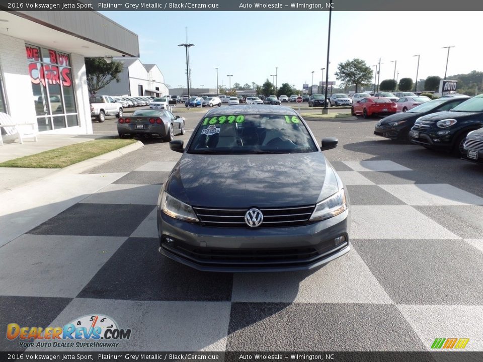 2016 Volkswagen Jetta Sport Platinum Grey Metallic / Black/Ceramique Photo #2