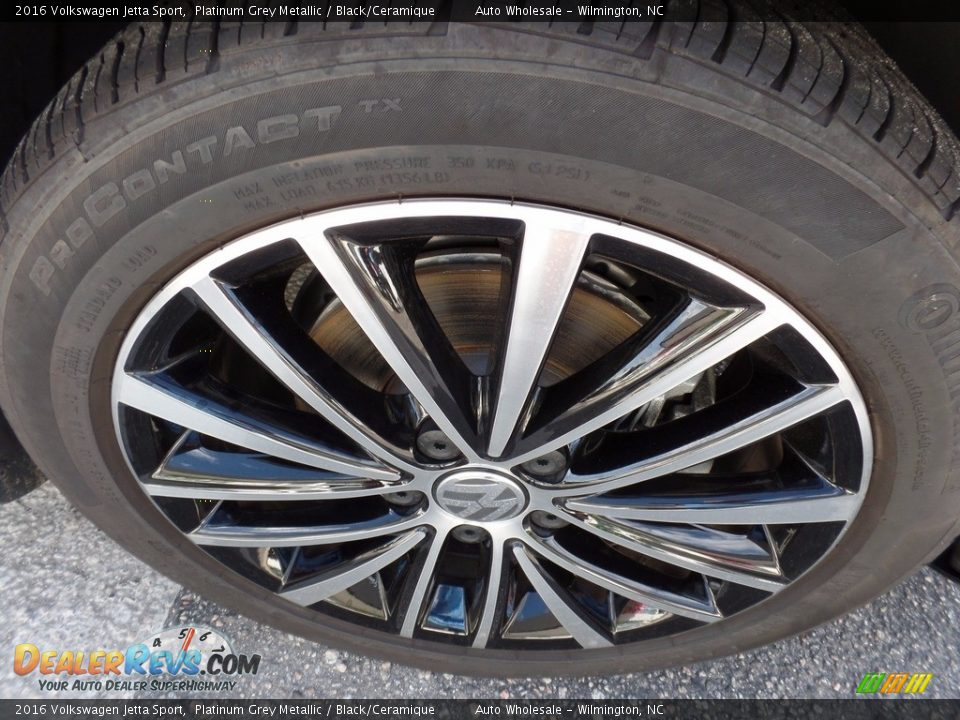 2016 Volkswagen Jetta Sport Platinum Grey Metallic / Black/Ceramique Photo #7