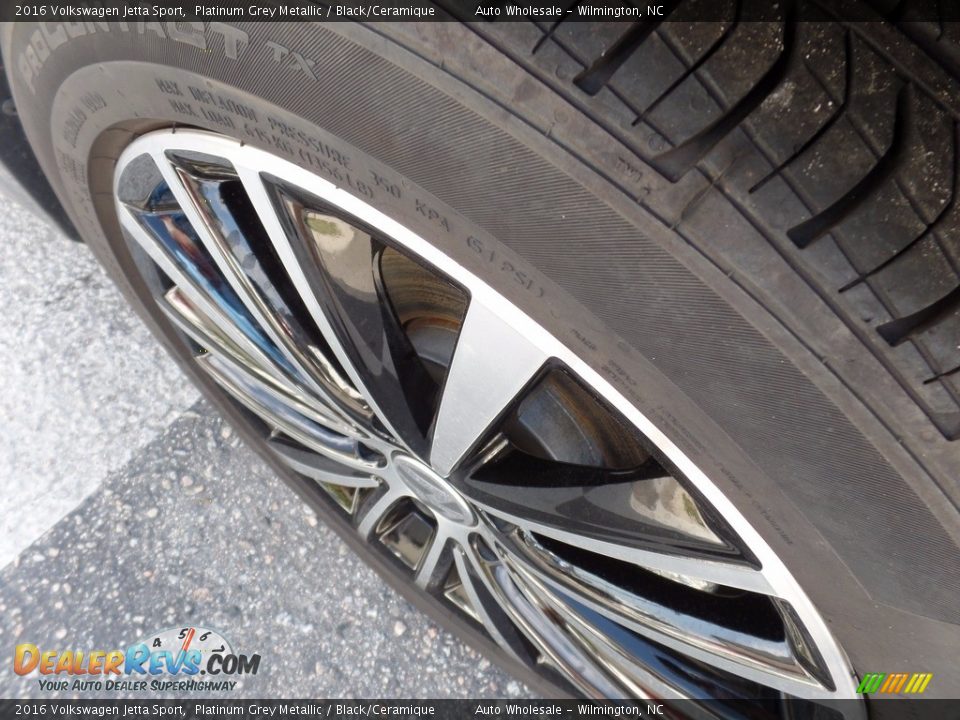 2016 Volkswagen Jetta Sport Platinum Grey Metallic / Black/Ceramique Photo #8