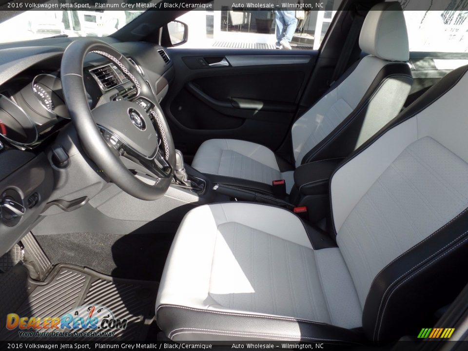 2016 Volkswagen Jetta Sport Platinum Grey Metallic / Black/Ceramique Photo #11