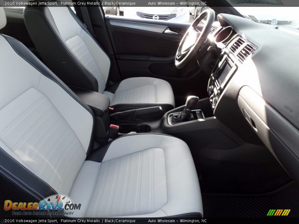 2016 Volkswagen Jetta Sport Platinum Grey Metallic / Black/Ceramique Photo #13