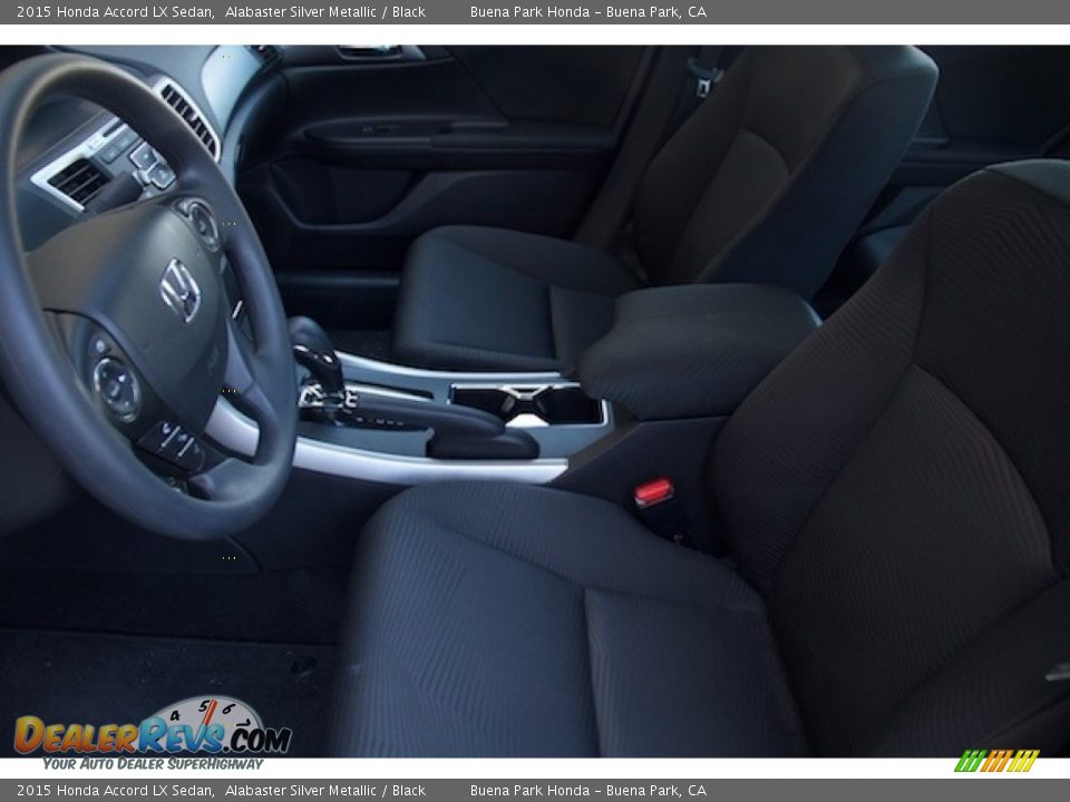 2015 Honda Accord LX Sedan Alabaster Silver Metallic / Black Photo #3