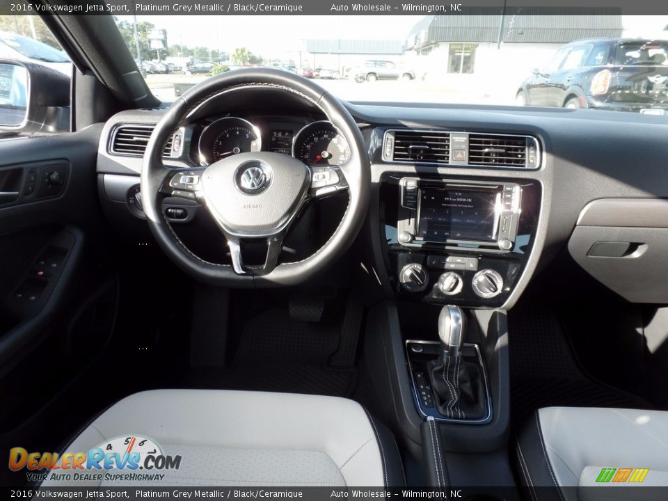 2016 Volkswagen Jetta Sport Platinum Grey Metallic / Black/Ceramique Photo #15