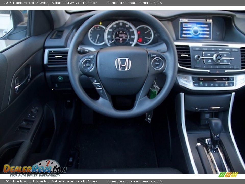 2015 Honda Accord LX Sedan Alabaster Silver Metallic / Black Photo #5