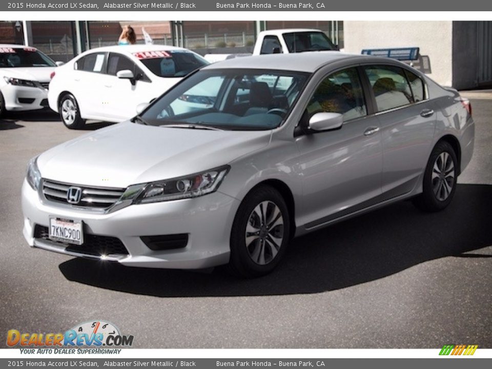 2015 Honda Accord LX Sedan Alabaster Silver Metallic / Black Photo #8