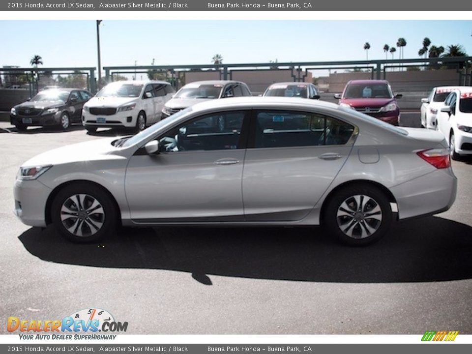 2015 Honda Accord LX Sedan Alabaster Silver Metallic / Black Photo #9