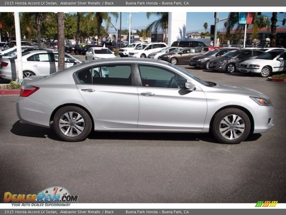 2015 Honda Accord LX Sedan Alabaster Silver Metallic / Black Photo #12