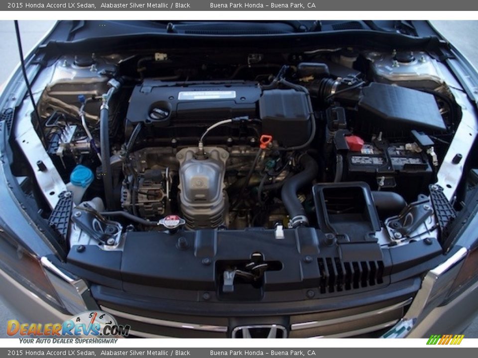 2015 Honda Accord LX Sedan Alabaster Silver Metallic / Black Photo #27
