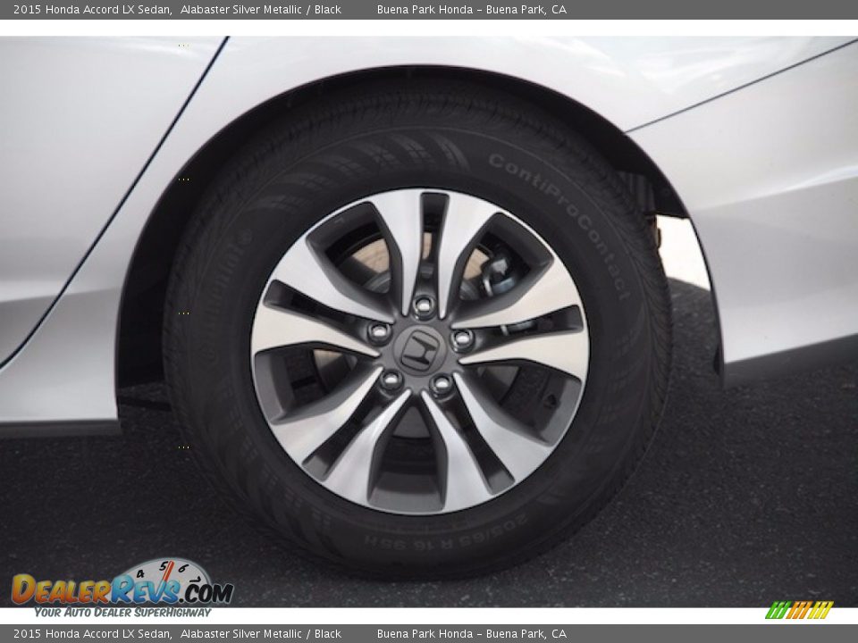 2015 Honda Accord LX Sedan Alabaster Silver Metallic / Black Photo #29