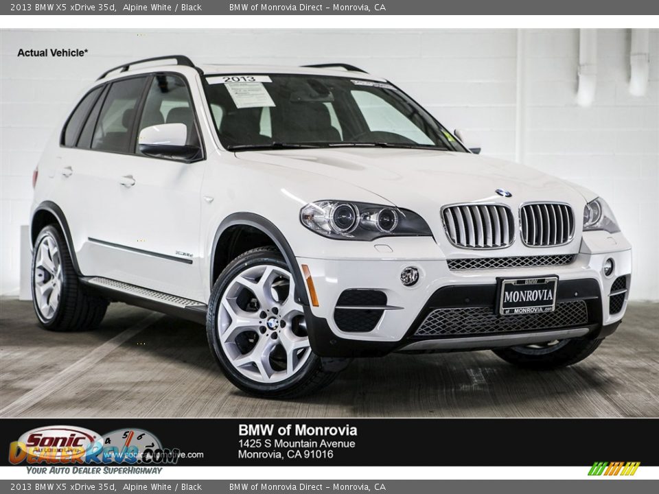 2013 BMW X5 xDrive 35d Alpine White / Black Photo #1