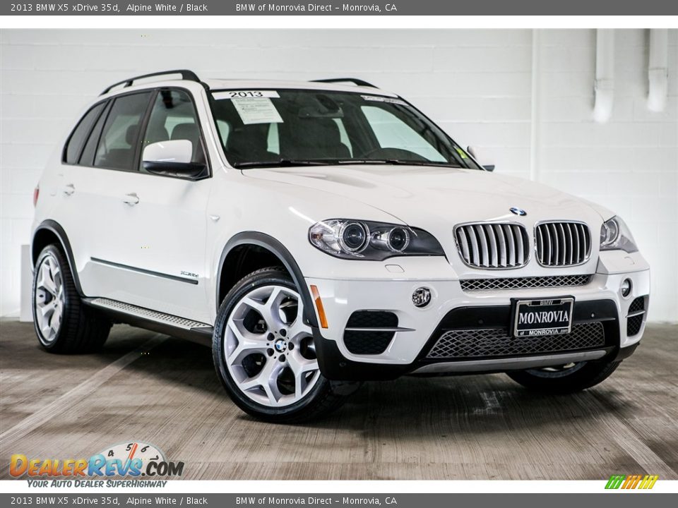 2013 BMW X5 xDrive 35d Alpine White / Black Photo #12