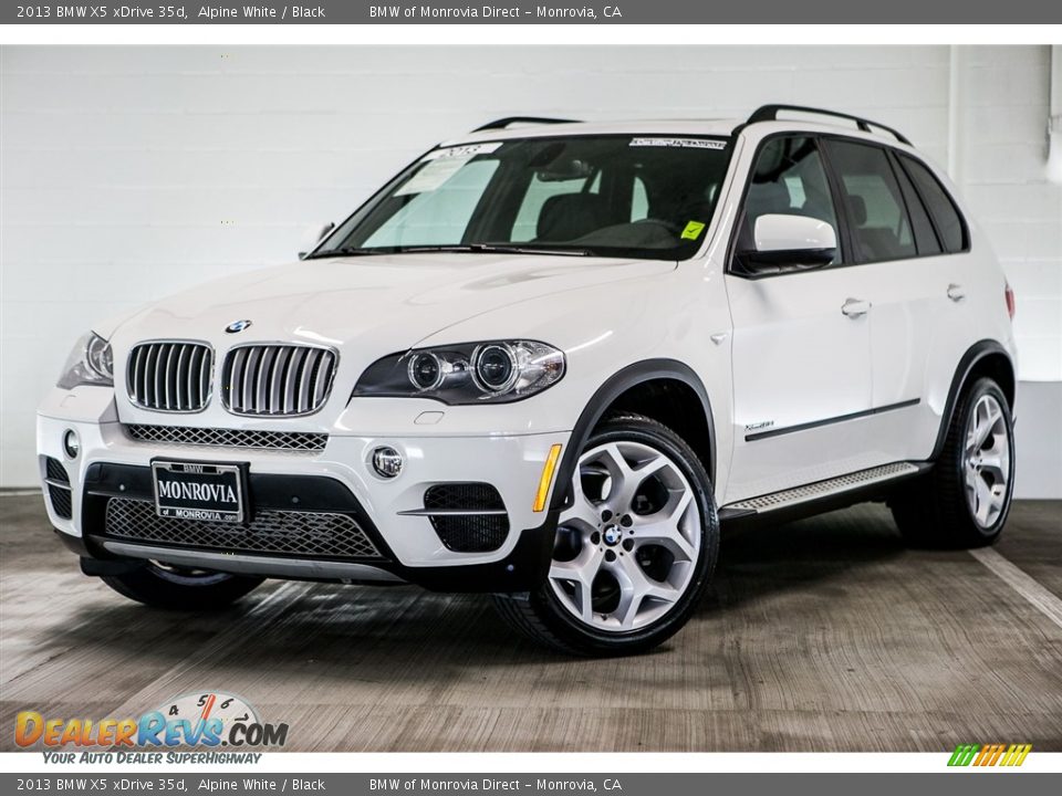 2013 BMW X5 xDrive 35d Alpine White / Black Photo #14