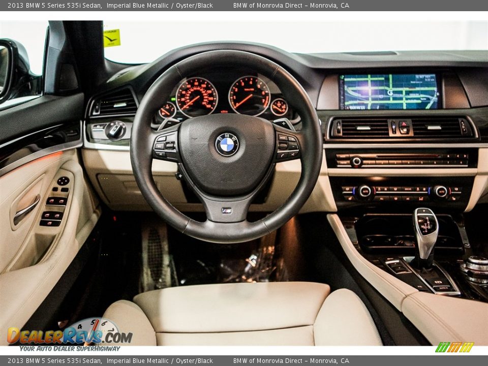 2013 BMW 5 Series 535i Sedan Imperial Blue Metallic / Oyster/Black Photo #4