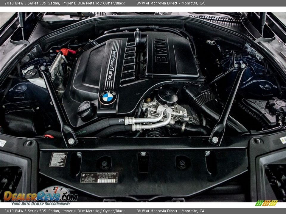 2013 BMW 5 Series 535i Sedan Imperial Blue Metallic / Oyster/Black Photo #9