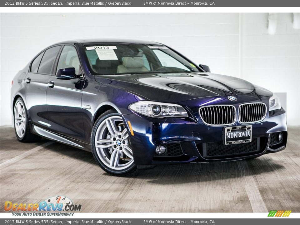 2013 BMW 5 Series 535i Sedan Imperial Blue Metallic / Oyster/Black Photo #12