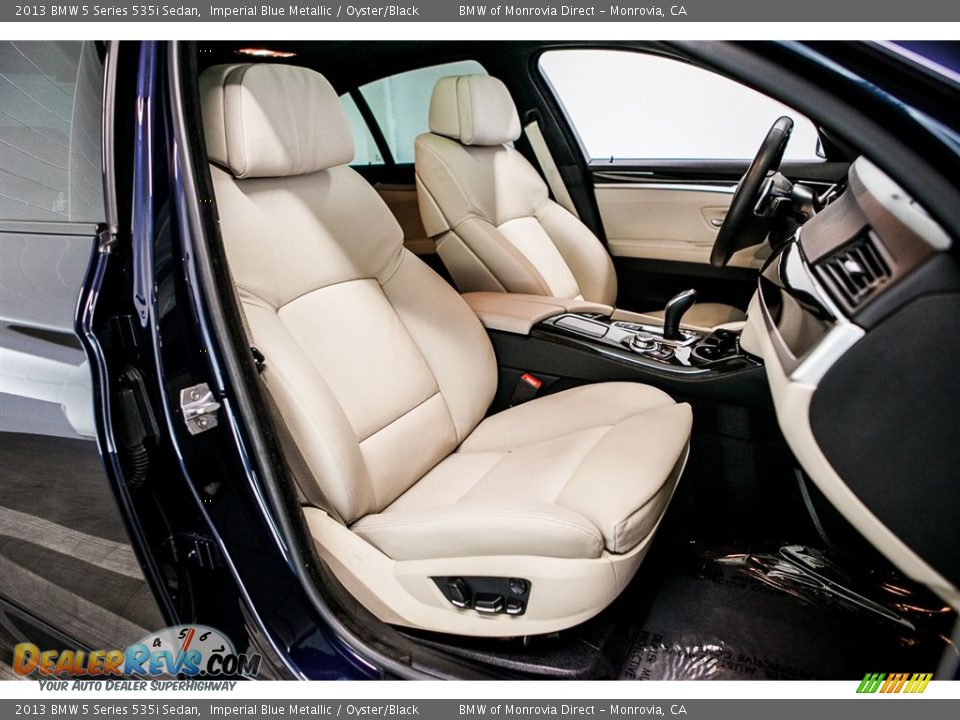 2013 BMW 5 Series 535i Sedan Imperial Blue Metallic / Oyster/Black Photo #13