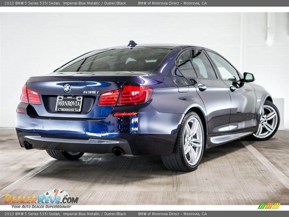 2013 BMW 5 Series 535i Sedan Imperial Blue Metallic / Oyster/Black Photo #15