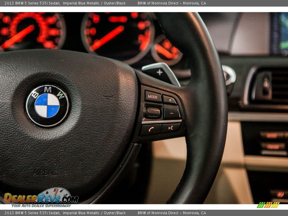 2013 BMW 5 Series 535i Sedan Imperial Blue Metallic / Oyster/Black Photo #18