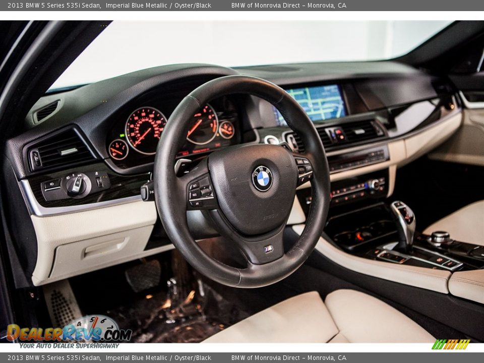 2013 BMW 5 Series 535i Sedan Imperial Blue Metallic / Oyster/Black Photo #19