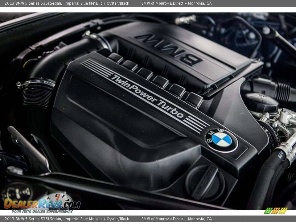 2013 BMW 5 Series 535i Sedan Imperial Blue Metallic / Oyster/Black Photo #26