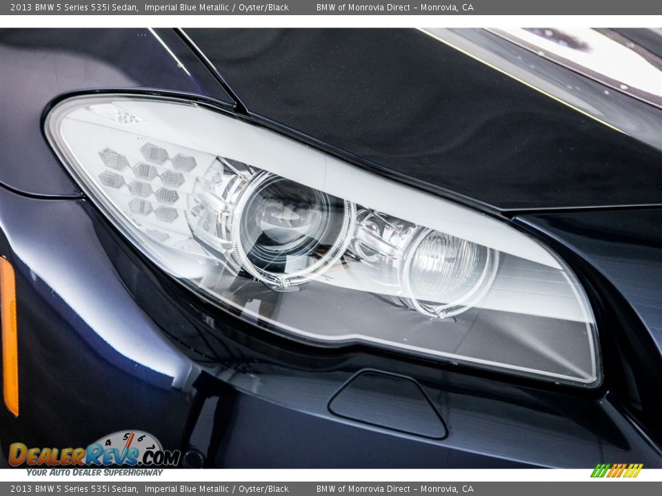 2013 BMW 5 Series 535i Sedan Imperial Blue Metallic / Oyster/Black Photo #27