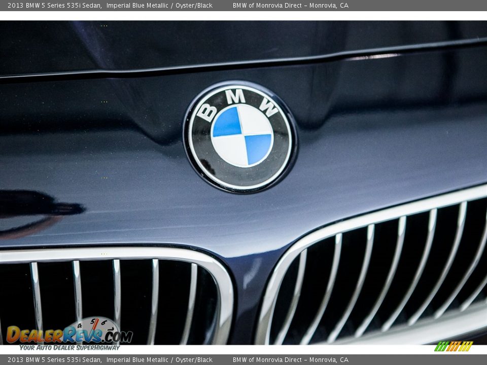 2013 BMW 5 Series 535i Sedan Imperial Blue Metallic / Oyster/Black Photo #28