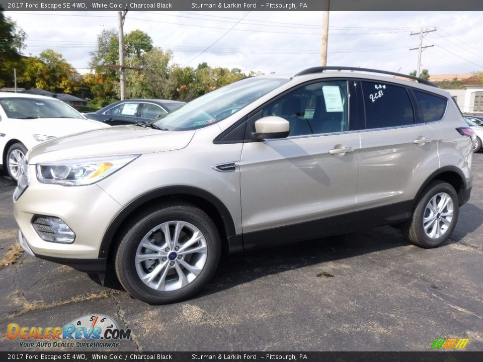 2017 Ford Escape SE 4WD White Gold / Charcoal Black Photo #5