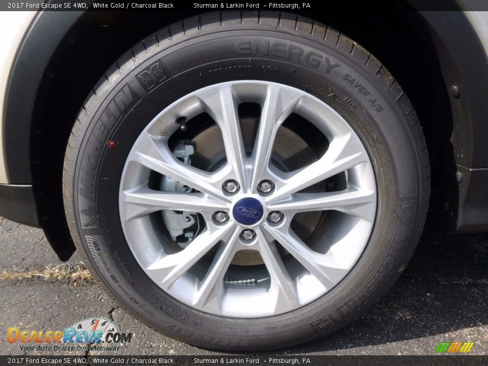 2017 Ford Escape SE 4WD White Gold / Charcoal Black Photo #6