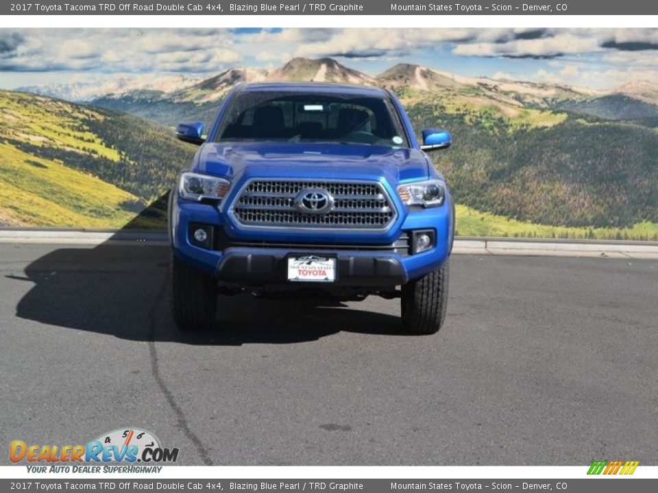 2017 Toyota Tacoma TRD Off Road Double Cab 4x4 Blazing Blue Pearl / TRD Graphite Photo #2