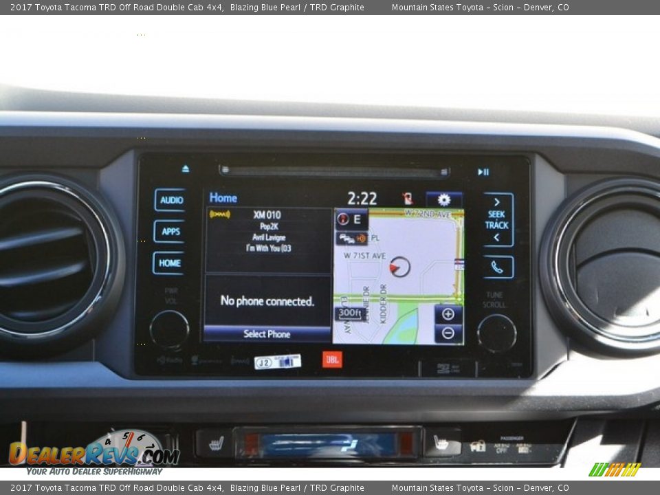 2017 Toyota Tacoma TRD Off Road Double Cab 4x4 Blazing Blue Pearl / TRD Graphite Photo #6