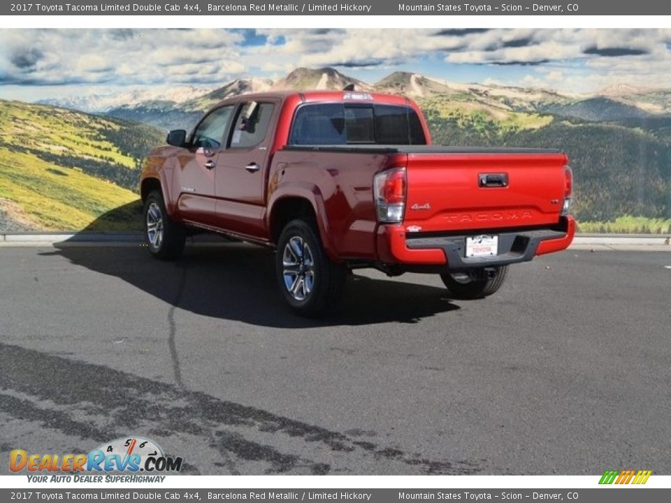2017 Toyota Tacoma Limited Double Cab 4x4 Barcelona Red Metallic / Limited Hickory Photo #3