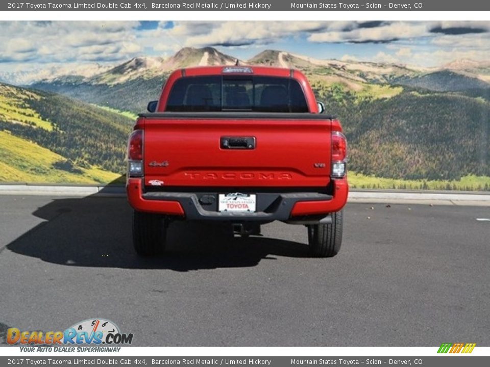 2017 Toyota Tacoma Limited Double Cab 4x4 Barcelona Red Metallic / Limited Hickory Photo #4