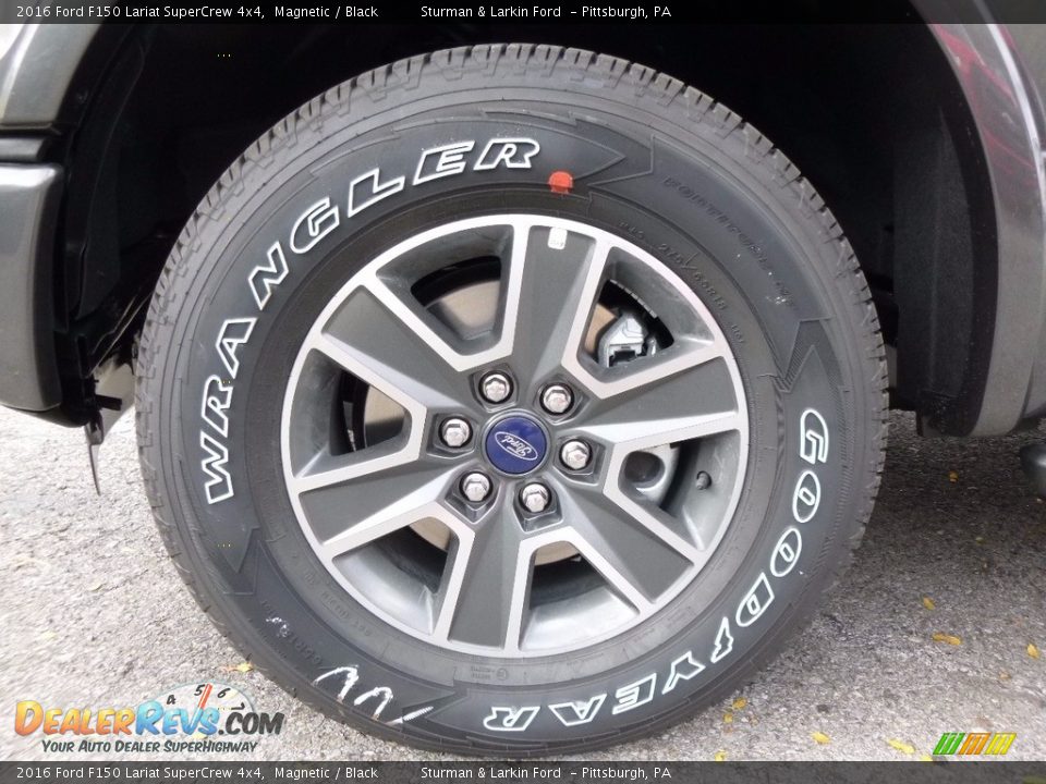 2016 Ford F150 Lariat SuperCrew 4x4 Magnetic / Black Photo #5