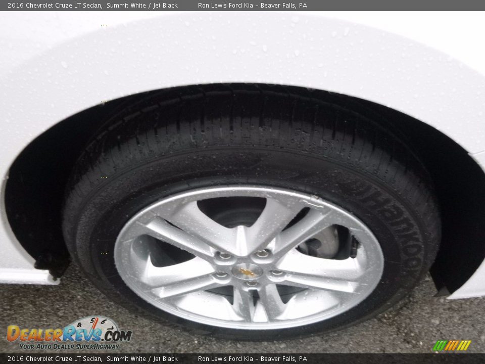2016 Chevrolet Cruze LT Sedan Summit White / Jet Black Photo #9