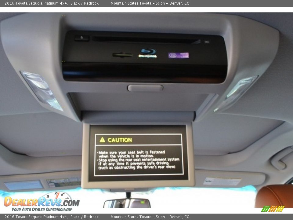 2016 Toyota Sequoia Platinum 4x4 Black / Redrock Photo #7