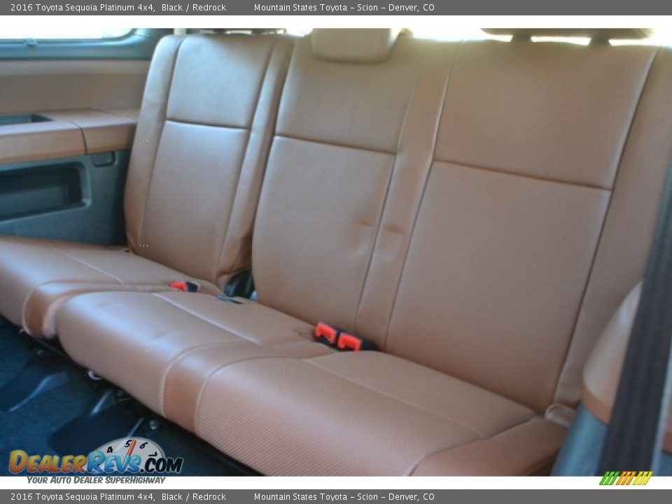 2016 Toyota Sequoia Platinum 4x4 Black / Redrock Photo #9