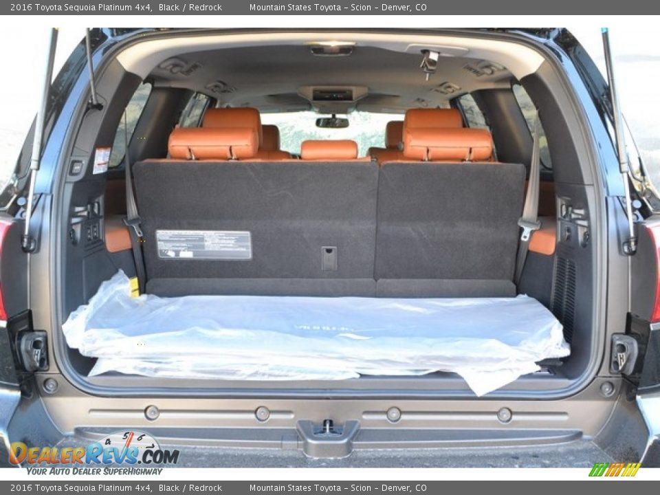 2016 Toyota Sequoia Platinum 4x4 Black / Redrock Photo #10