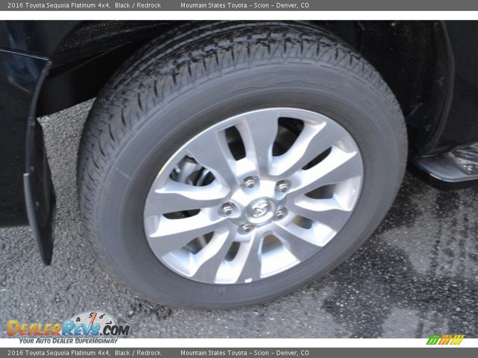 2016 Toyota Sequoia Platinum 4x4 Black / Redrock Photo #11