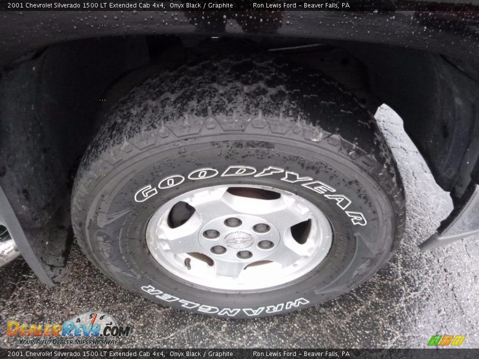 2001 Chevrolet Silverado 1500 LT Extended Cab 4x4 Onyx Black / Graphite Photo #9
