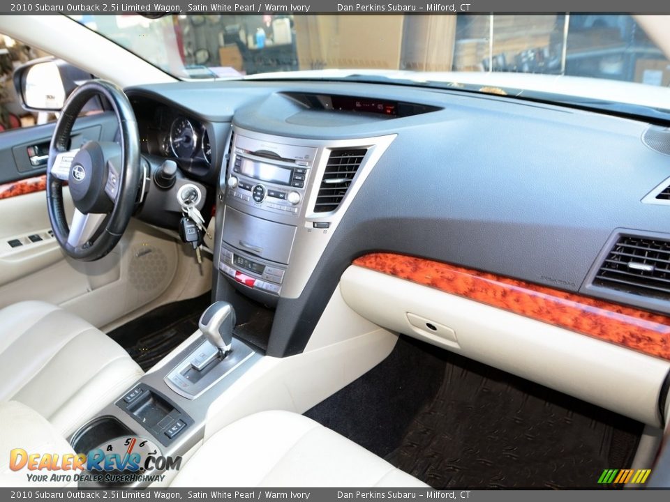 2010 Subaru Outback 2.5i Limited Wagon Satin White Pearl / Warm Ivory Photo #9