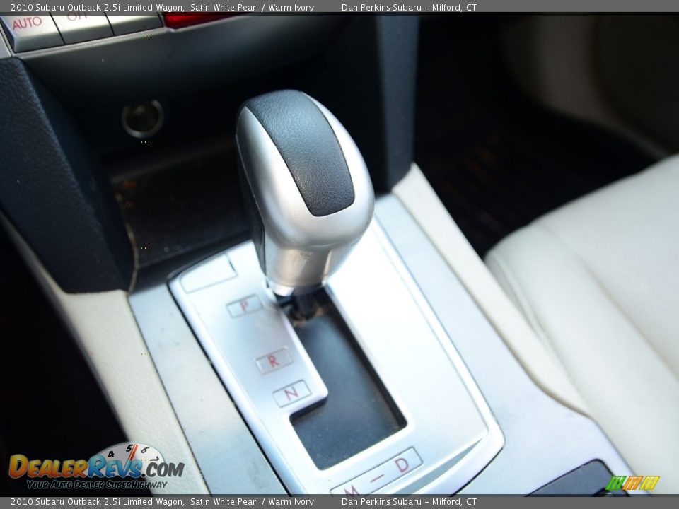 2010 Subaru Outback 2.5i Limited Wagon Satin White Pearl / Warm Ivory Photo #14
